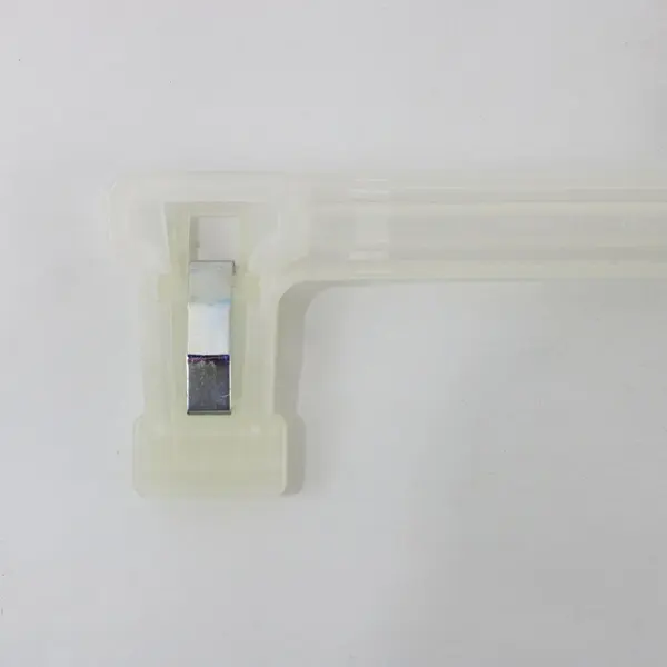 Lot of 6 Plastic Clasp Clothes Hangers, 11.8 Inch