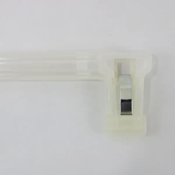 Lot of 6 Plastic Clasp Clothes Hangers, 11.8 Inch