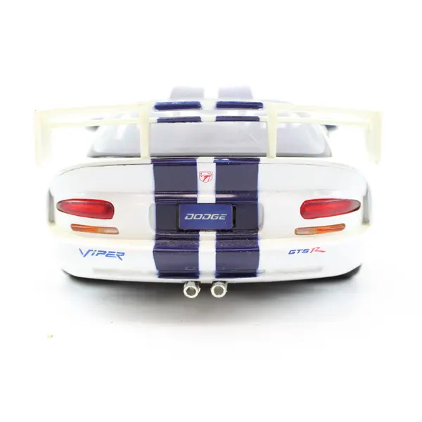 Maisto Dodge Viper GTS 1:18 Diecast Model Car White Blue Stripes