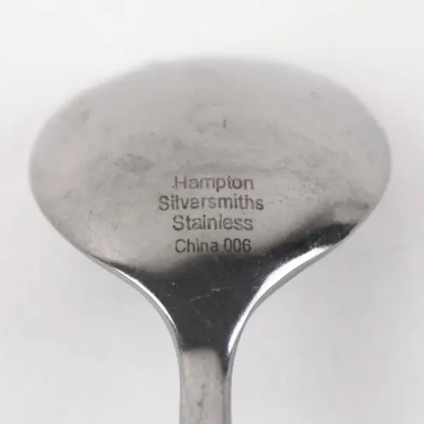 Hampton Silversmiths Stainless Steel China Spoon Marked 006 Single