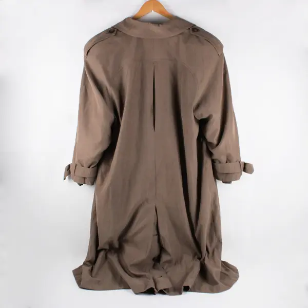 Gallery Women's Light Brown Raincoat With Removable Lining Size 18W