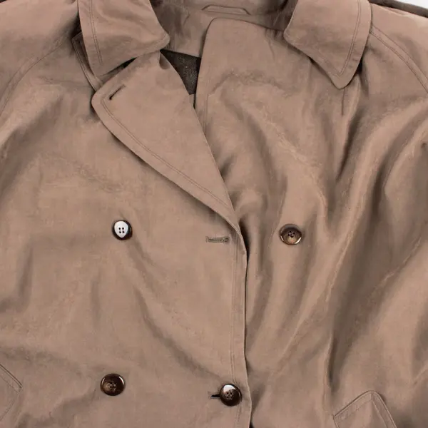 Gallery Women's Light Brown Raincoat With Removable Lining Size 18W