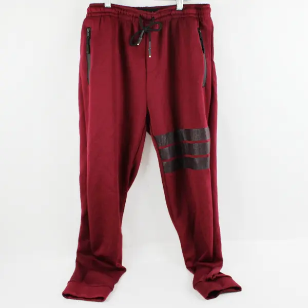 Men's Joggers Maroon Red Size Large Pre-Owned