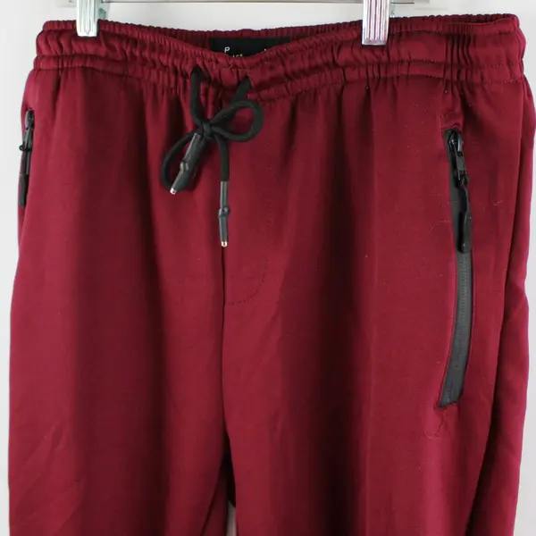 Men's Joggers Maroon Red Size Large Pre-Owned
