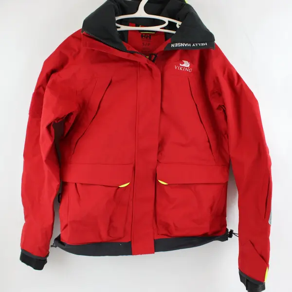 Helly Hansen Men's Small Red Zip-Up Visibility Jacket Pre-Owned