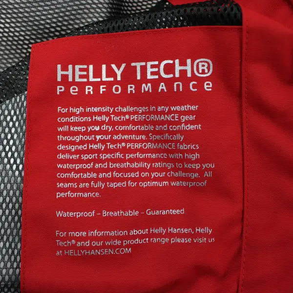 Helly Hansen Men's Small Red Zip-Up Visibility Jacket Pre-Owned