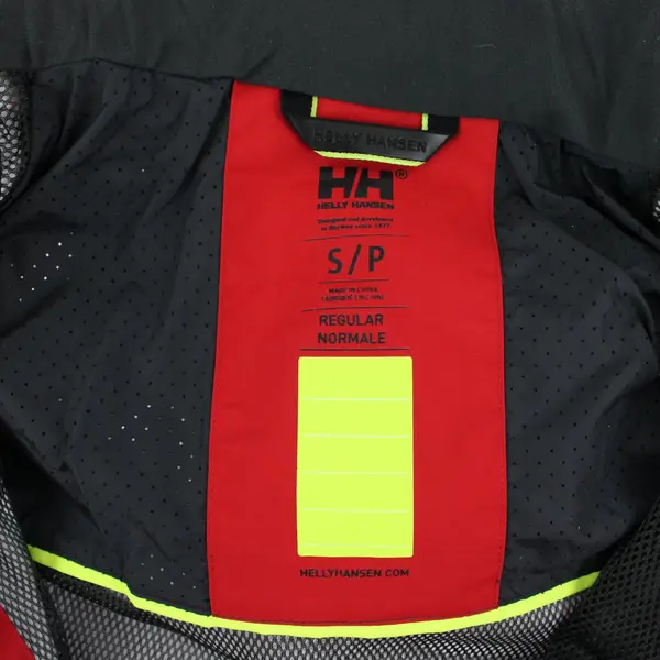 Helly Hansen Men's Small Red Zip-Up Visibility Jacket Pre-Owned