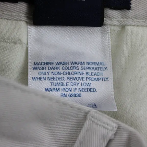 Lands' End Women's Chino Shorts Beige Petite 8P Zip Fly Pockets
