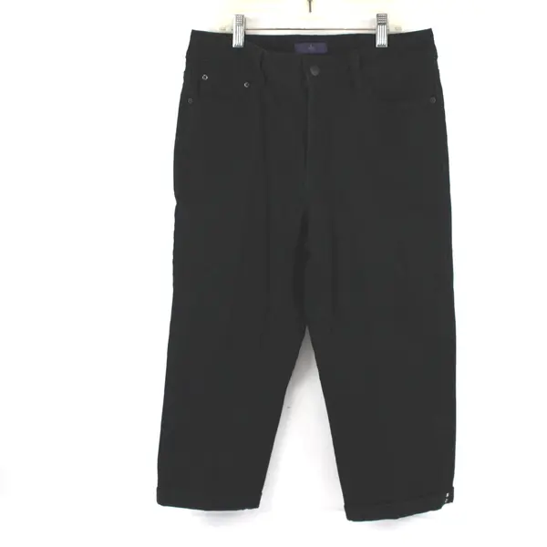 NYDJ Lift Tuck Technology Black Capri Pants Women's Size 6P