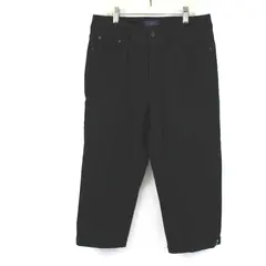 NYDJ Lift Tuck Technology Black Capri Pants Women's Size 6P