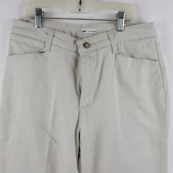 Lee Women's Petite Tan Straight Leg Pants Size 10 At Waist