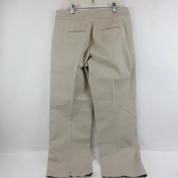 Norm Thompson Women's Tan Straight Leg Pants Size 10P Business Casual