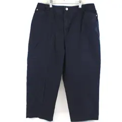 Crazy Horse Women's Capri Pants Navy Blue Size 10