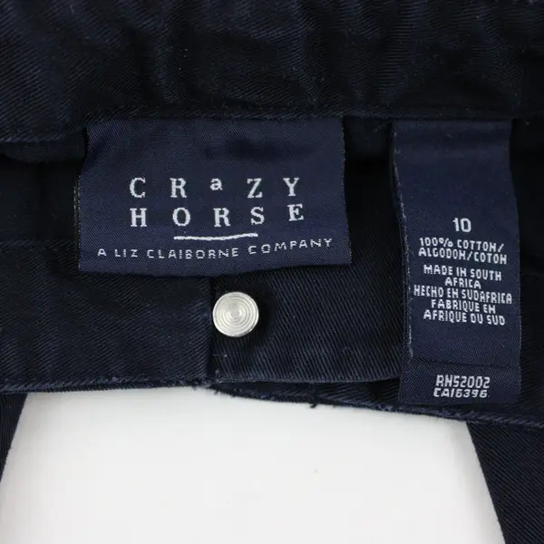 Crazy Horse Women's Capri Pants Navy Blue Size 10