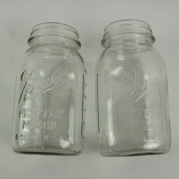 Lot of 3 Ball and 1 Mason Star Narrow Mouth Quart Canning Jars