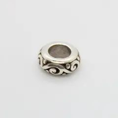 Brighton Silver-Tone Scroll Design Charm Bead