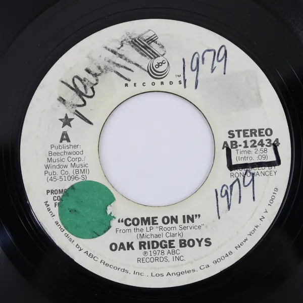 Oak Ridge Boys Come On In AB-12434 ABC Records Promo 7in Vinyl Single