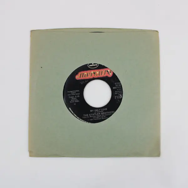 The Statler Brothers My Only Love 7" Promo DJ Vinyl Record Mercury 880 411-7 DJ