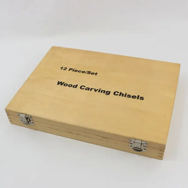 12-Piece Wood Chisel Set with Wooden Storage Case