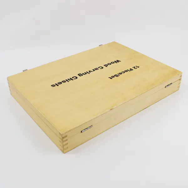 12-Piece Wood Chisel Set with Wooden Storage Case