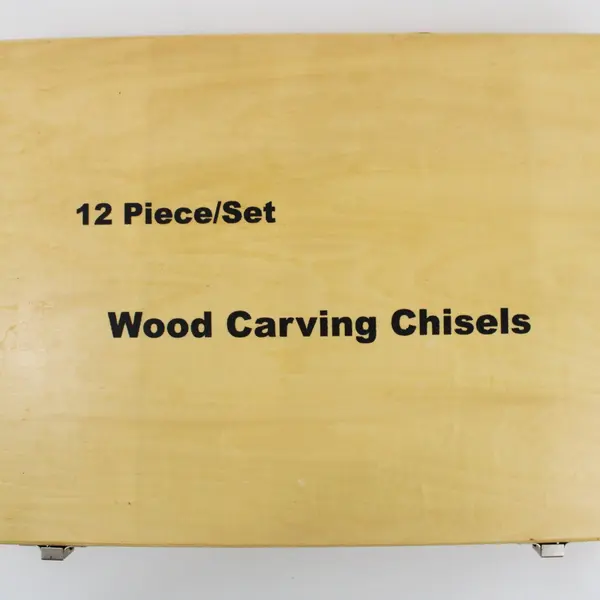 12-Piece Wood Chisel Set with Wooden Storage Case