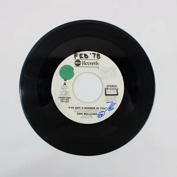 Don Williams I've Got a Winner in You Promo 7" Vinyl ABC Records