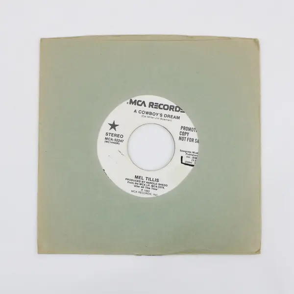 Mel Tillis A Cowboy's Dream MCA Promo 45 RPM Record