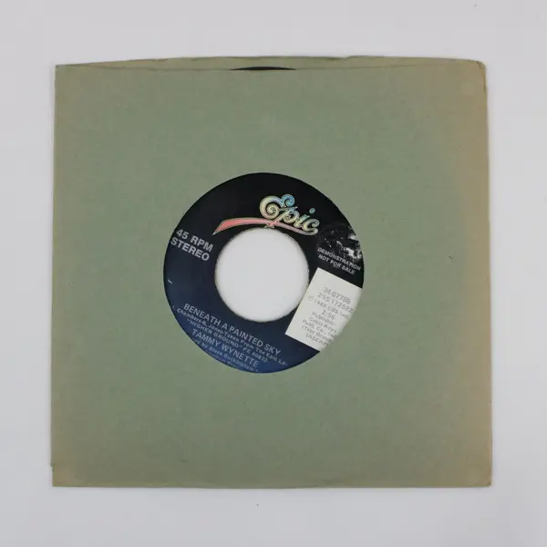 Tammy Wynette Beneath a Painted Sky  Epic 7"Vinyl Record
