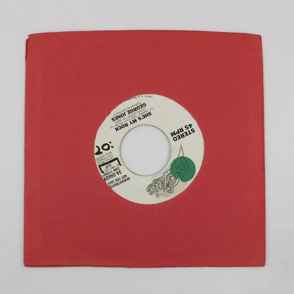 George Jones She's My Rock Promo Demo 7" Vinyl Record Epic Stereo