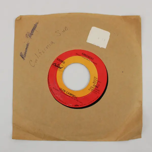 Glen Campbell 45 Where's The Playground Susie / Arkansas Capitol 7" Vinyl Record