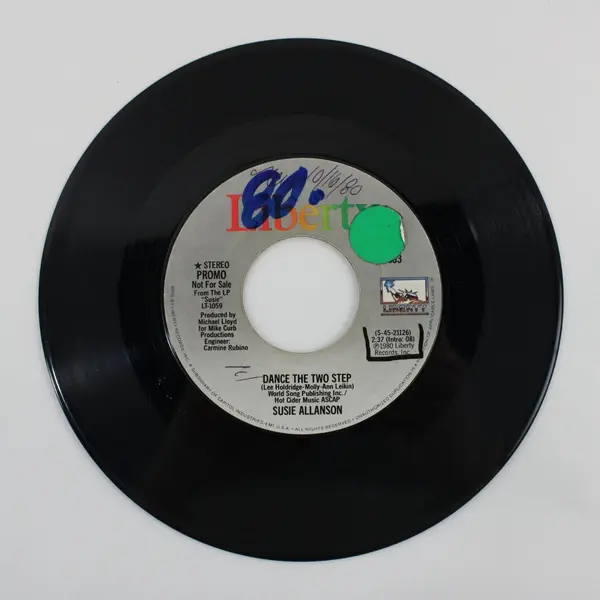 Susie Allanson Dance the Two Step PROMO Not For Sale Liberty 7" Vinyl Record