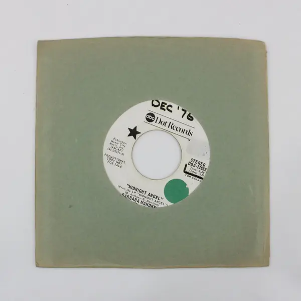 Barbara Mandrell Midnight Angel Promo 7" Vinyl Record 1976 ABC Dot Records