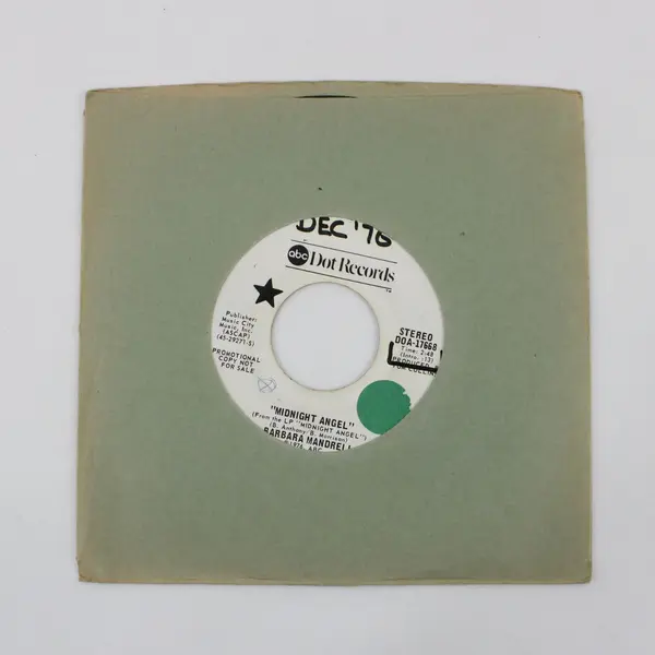 Barbara Mandrell Midnight Angel Promo 7" Vinyl Record 1976 ABC Dot Records