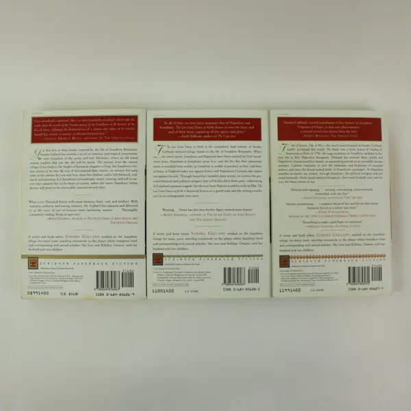 Josephine Bonaparte Trilogy by Sandra Gulland A 3-Book Paperback Set 1999-2000