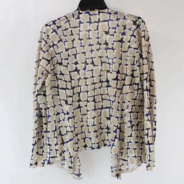 NIC+ZOE Women's Medium Open Front Cardigan Beige Blue Black