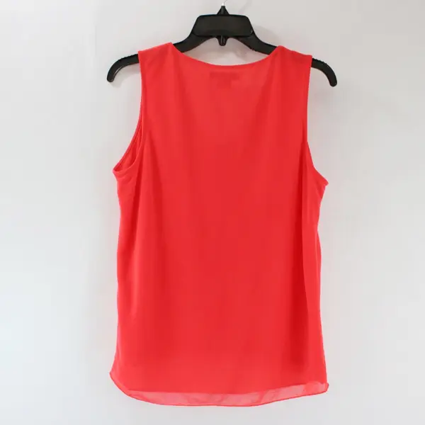 Liz Claiborne Women's Small Red V-Neck Sleeveless Top