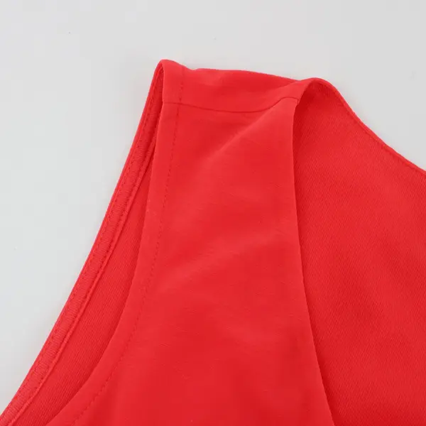 Liz Claiborne Women's Small Red V-Neck Sleeveless Top