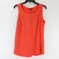 NIC+ZOE Coral Orange Sleeveless Top Women's Medium