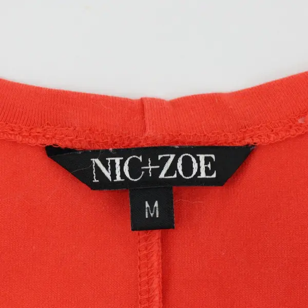 NIC+ZOE Coral Orange Sleeveless Top Women's Medium