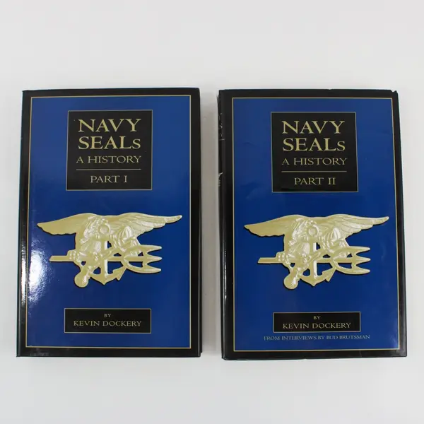 Navy SEALs A History 2 Part Box Set by Kevin Dockery 2002 Military Book Club HC 
