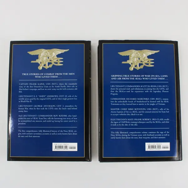 Navy SEALs A History 2 Part Box Set by Kevin Dockery 2002 Military Book Club HC 