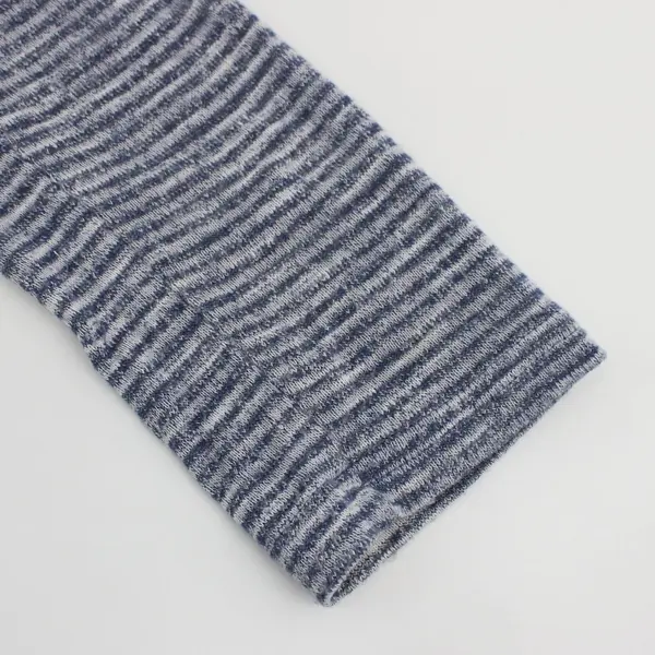 Aventura Women's XS Gray Blue Striped Open Front Cardigan Sweater