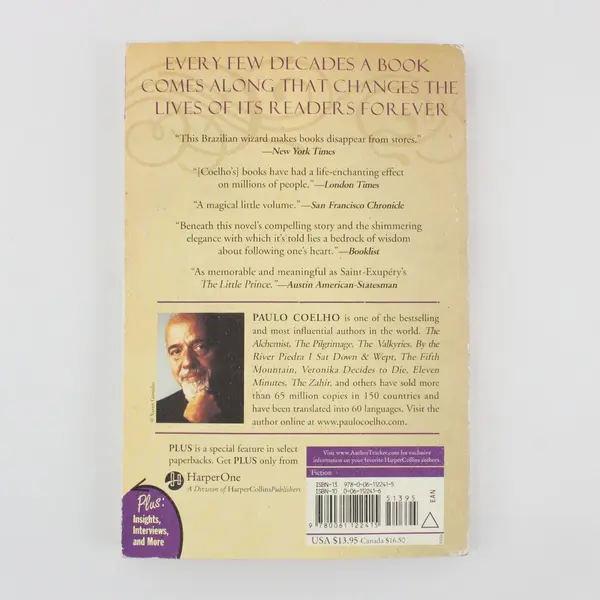 Vintage The Alchemist by Paulo Coelho 1998 Paperback Novel Inspirational Fiction
