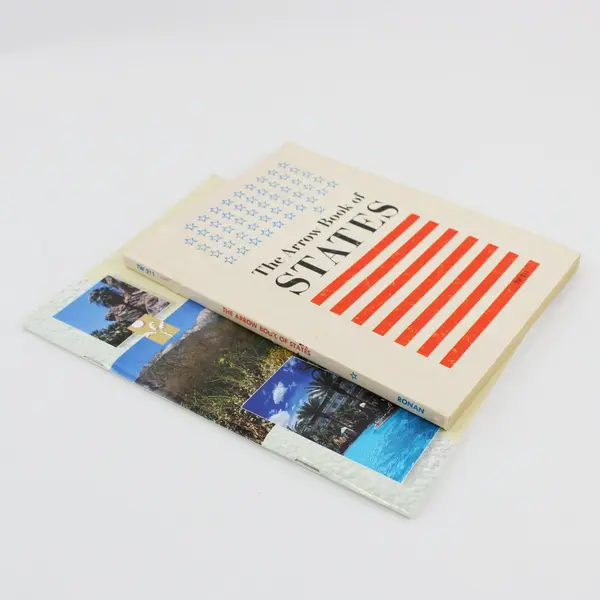 Lot of 2 Vintage Travel Books 1973 Book of States & 2001 Palm Springs Paperback 