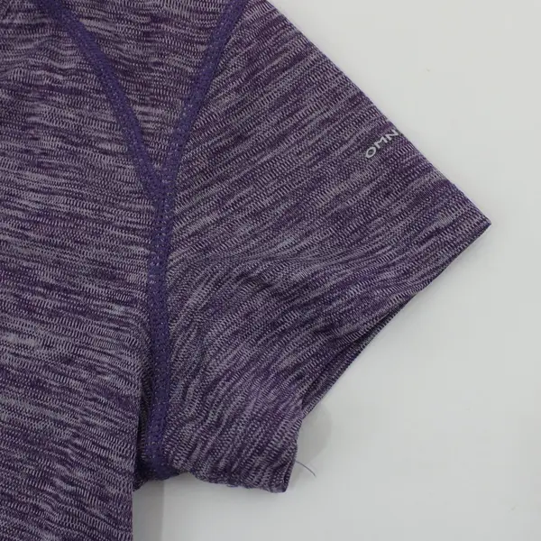 Columbia Omni-Freeze Zero Women's Purple V-Neck Performance Shirt Small