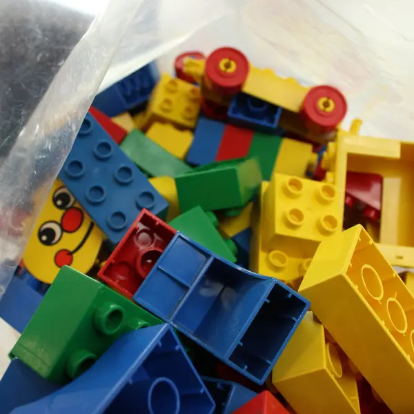LEGO DUPLO 6.25 lb Assorted Building Bricks Blocks Multicolor Used