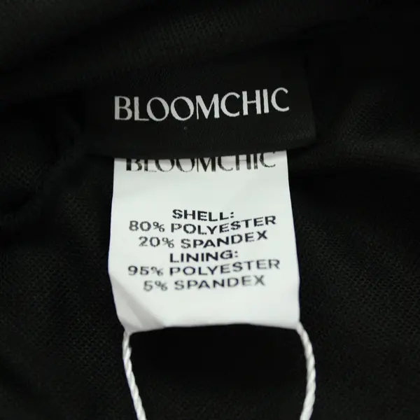 BloomChic Women's Black Palm Leaf Mesh Swim Dress Racerback Size 28