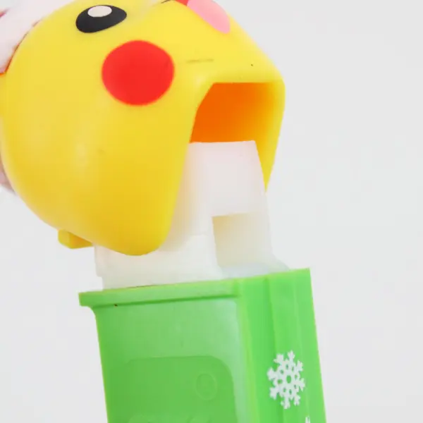 Holiday Pokémon Pikachu PEZ Dispenser w/Santa Hat 5", used 
