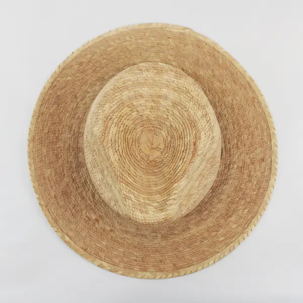 Tula Straw Wide Brim Fedora Hat Natural Color Black Band