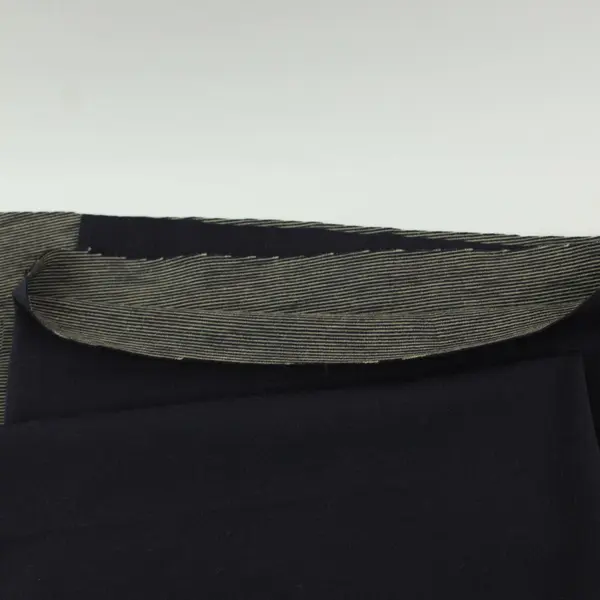 Handmade Navy Blue Tablecloth 54 x 60 in Upcycled Craft Fabric